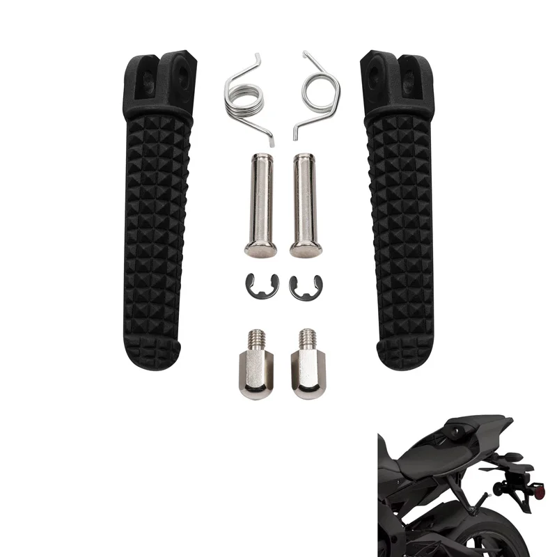Фото Передние подножки водителя для мотоцикла Yamaha YZF R1 1998-2023 R1S R1M 2015 R6S 2003-2009 R6 1999-2020 гг. №1