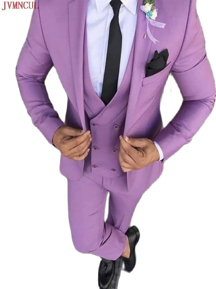 Мужской костюм из трех предметов, пиджак, брюки, жилет и галстук, Свадебный Блейзер, брюки для жениха, индивидуальный костюм для выпускного вечера, 2023