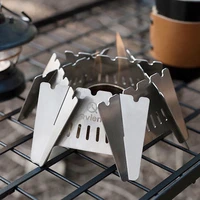 multifunctional tool outdoor stand stainless steel windproof holder gas stove wind shield camping small tools