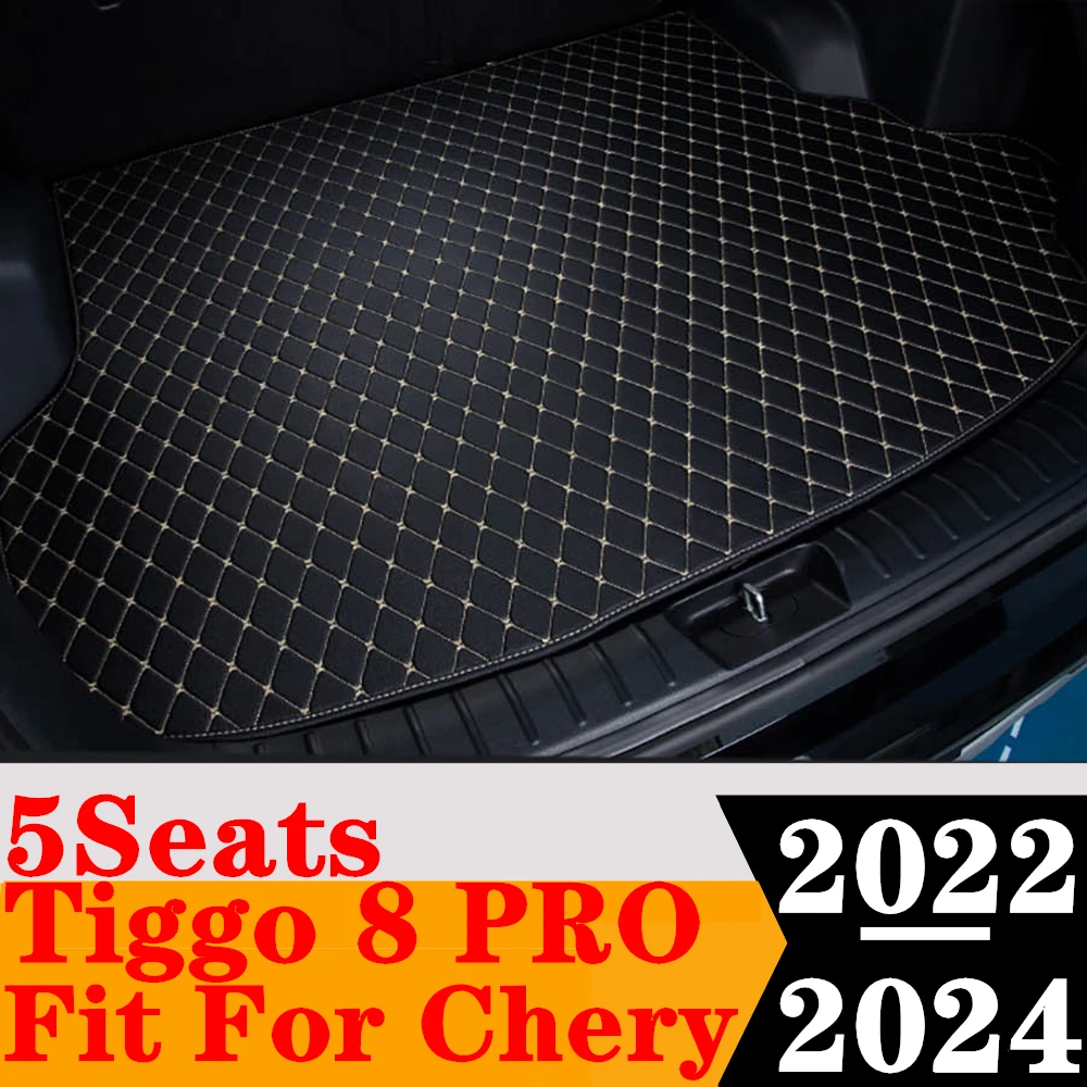 

Sinjayer Car AUTO Trunk Mat ALL Weather Tail Boot Luggage Pad Carpet Cargo Liner Cover For Chery Tiggo 8 PRO 5Seats 22 23 24