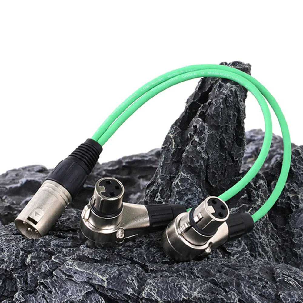 Фото Y-образный разветвитель, 3Pin XLR штекер-двойной 3Pin XLR разъем, сбалансированный микрофон, аудио удлинитель, адаптер, конвертер для Amp динамика №4