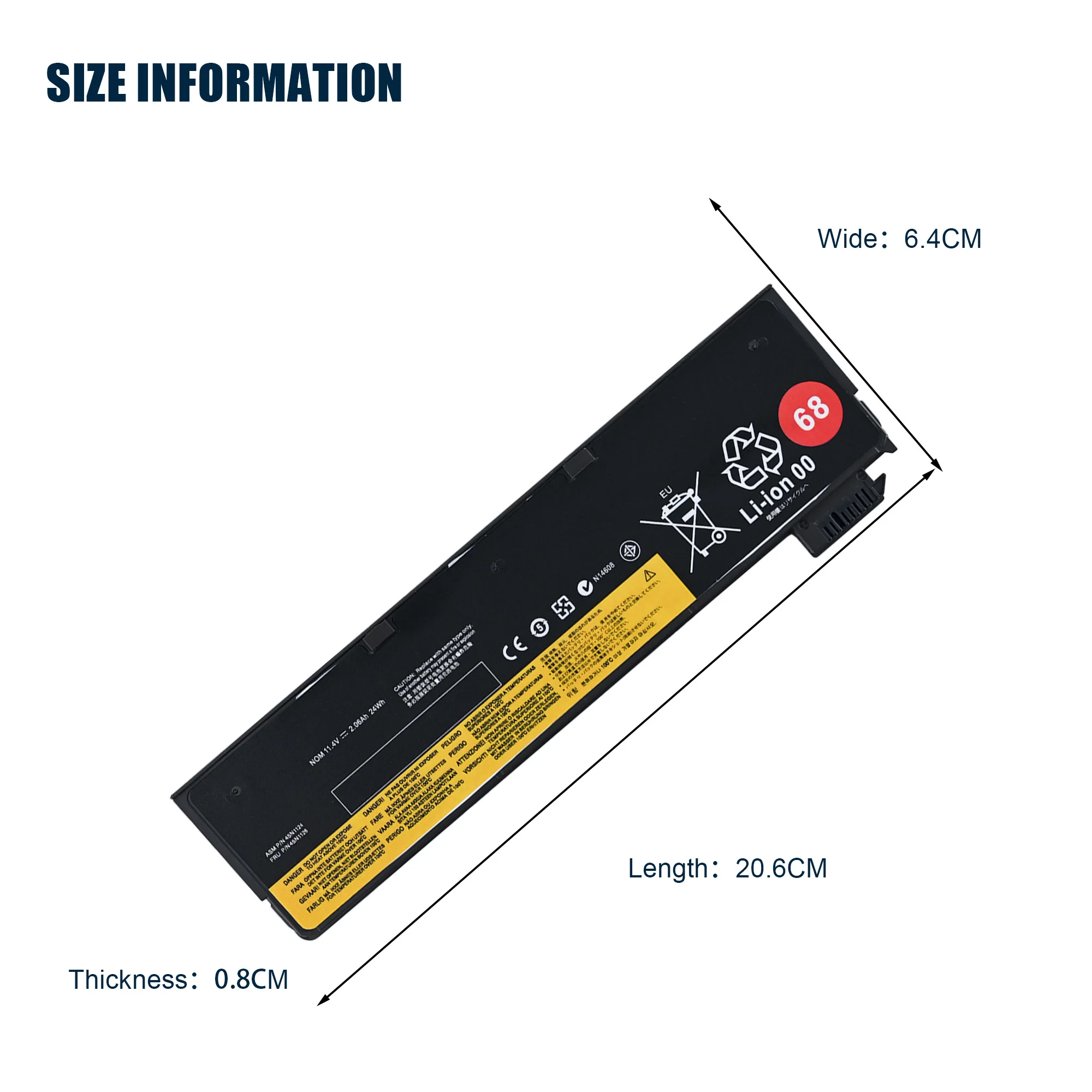Фото НОВЫЙ аккумулятор 45N1126 для ноутбуков Lenovo ThinkPad X240 X250 X260 X270 T440 T440S T450 T450S T460 T460P T470P T550 T560 W550 W550S №3