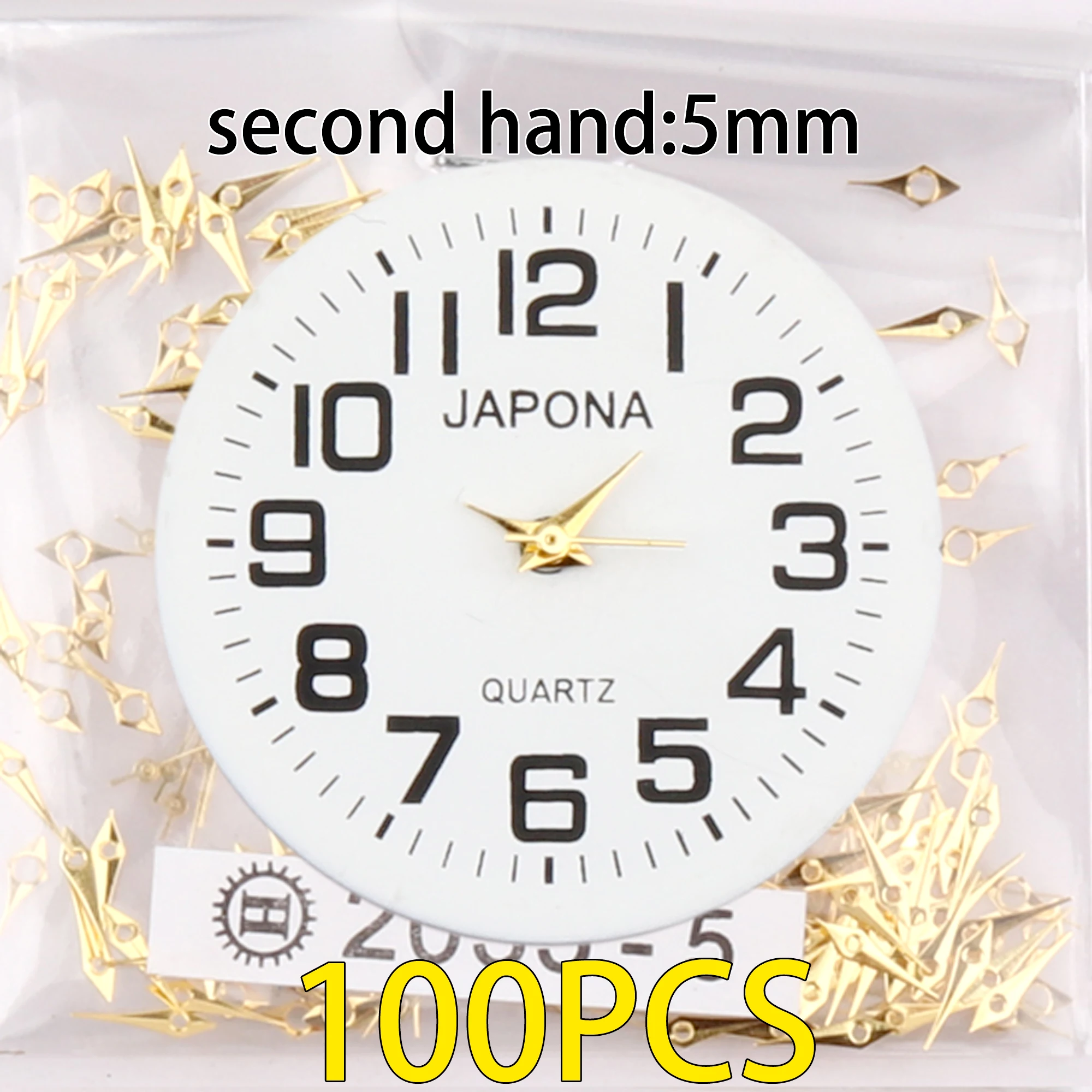 100pcs watch hands Gold Watch hand  Watch pointer 2035 watch hand, applicable PC21 hand sl68 hand gl68 hand sl39 hand pe10 hand