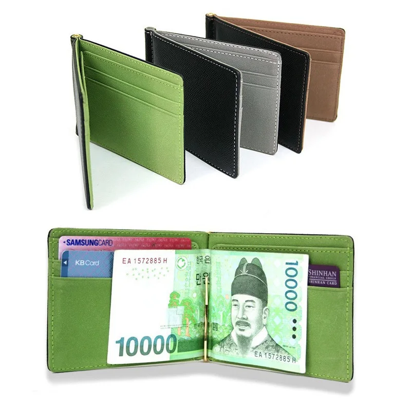 

Metal Credit Carteira Dollar Wallets Credit Solid With Holder Card Masculina Clips Metal Clamp Money Purse Cash Purses Men