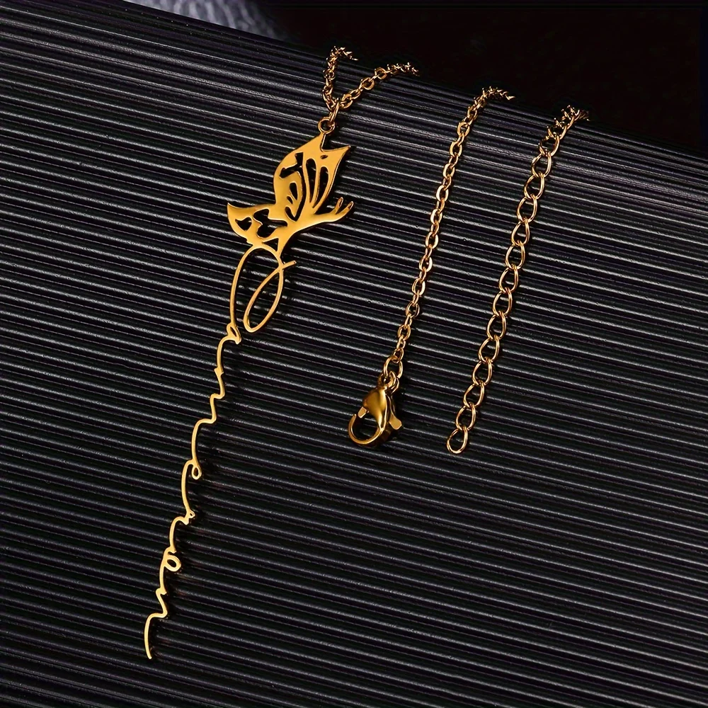 Персонализированные ожерелья с именем бабочки для женщин богемные ювелирные