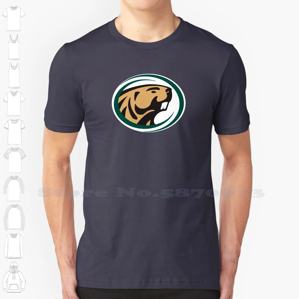 

Футболка Bemidji State Beavers с логотипом, Повседневная Уличная одежда, футболка с принтом логотипа, графическая футболка из 100% хлопка