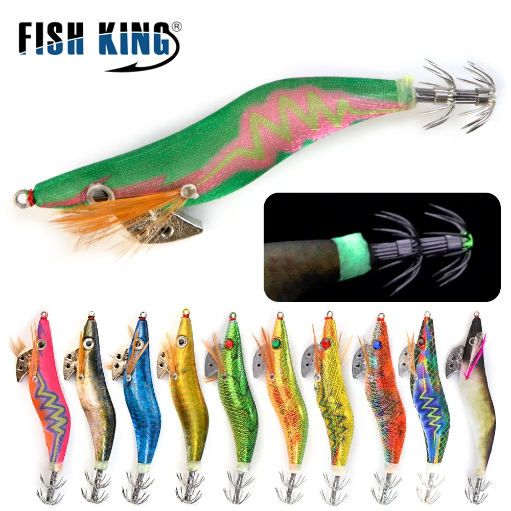 

FISH KING фотокрючок, 3D глаза, размер 2 #2,5 #3 #3,5 #, крючки для грузила, искусственные приманки для креветок, светящиеся приманки
