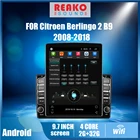 Автомагнитола 2 Din 4G Carplay Android для Citroen Berlingo 2 Peugeot Partner 2008-2018, автомобильный мультимедийный плеер с экраном 9,7 дюйма Тесла, GPS, Авторадио