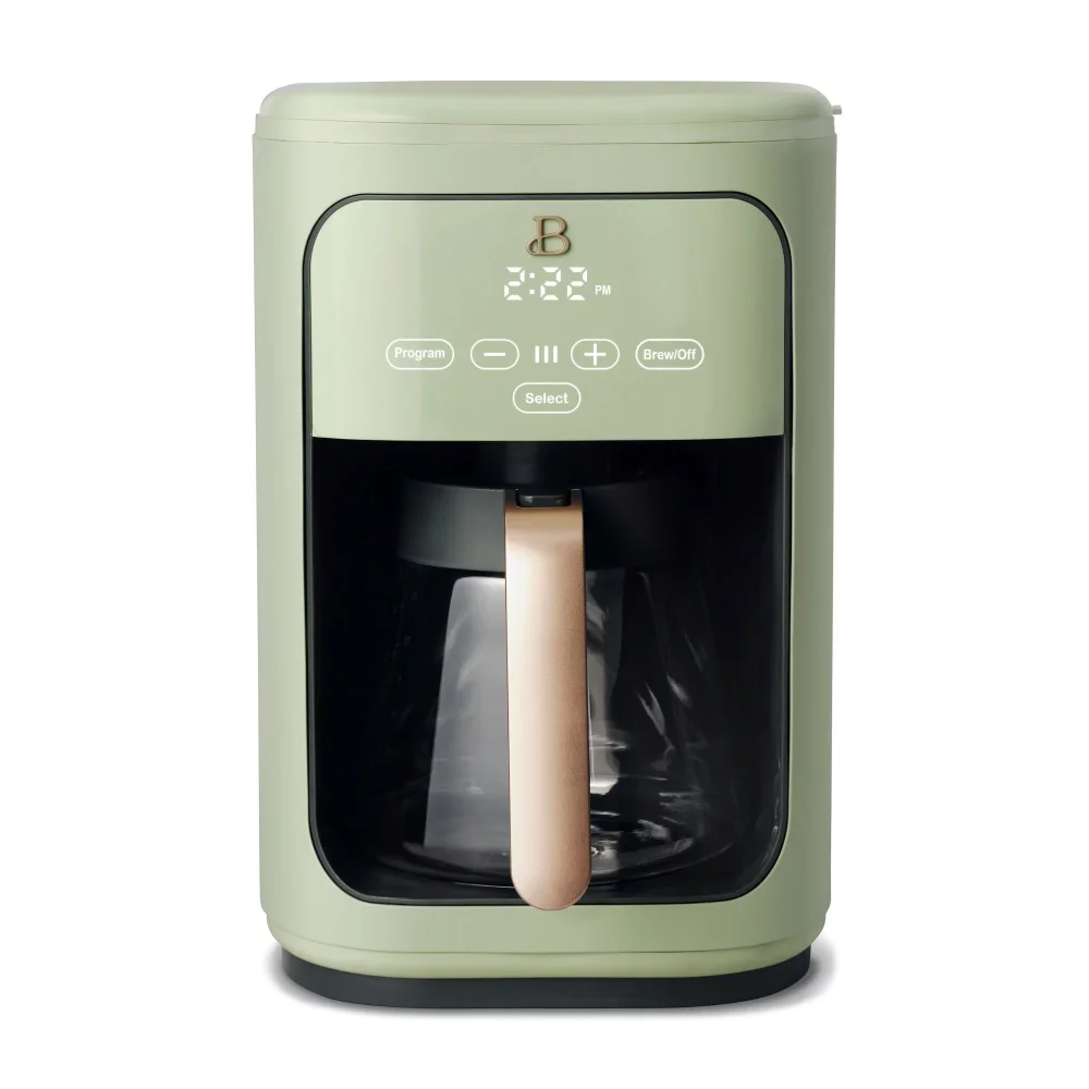

Beautiful 14 Cup Programmable Touchscreen Coffee Maker, Sage Green by Drew Barrymore coffee maker