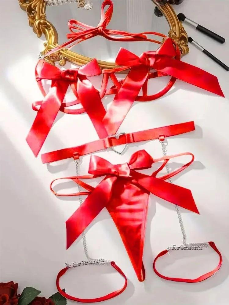 Женский прозрачный бюстгальтер и трусики с подвязками комплект нижнего белья