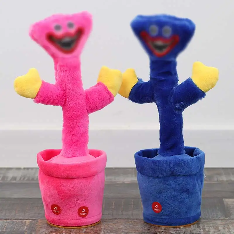 

HBZ Dancing Electronic Cactus Plush Toys Talking Lovely Toy Record Repeat for Kids Education Funny toy Halloween Gift