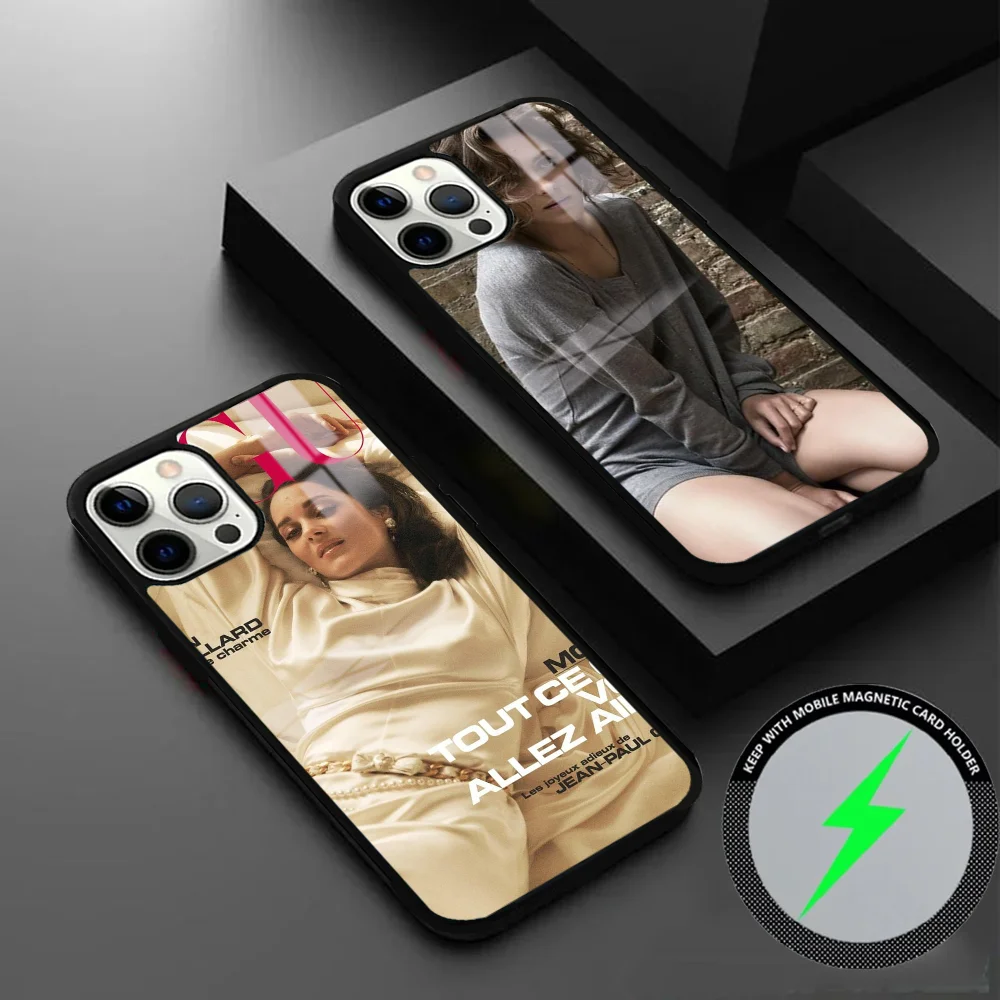Чехол для телефона Artist Marion Cotillard IPhone 16 15 14 13 12 11 Pro Max Plus Mini Magsafe Mirror беспроводной