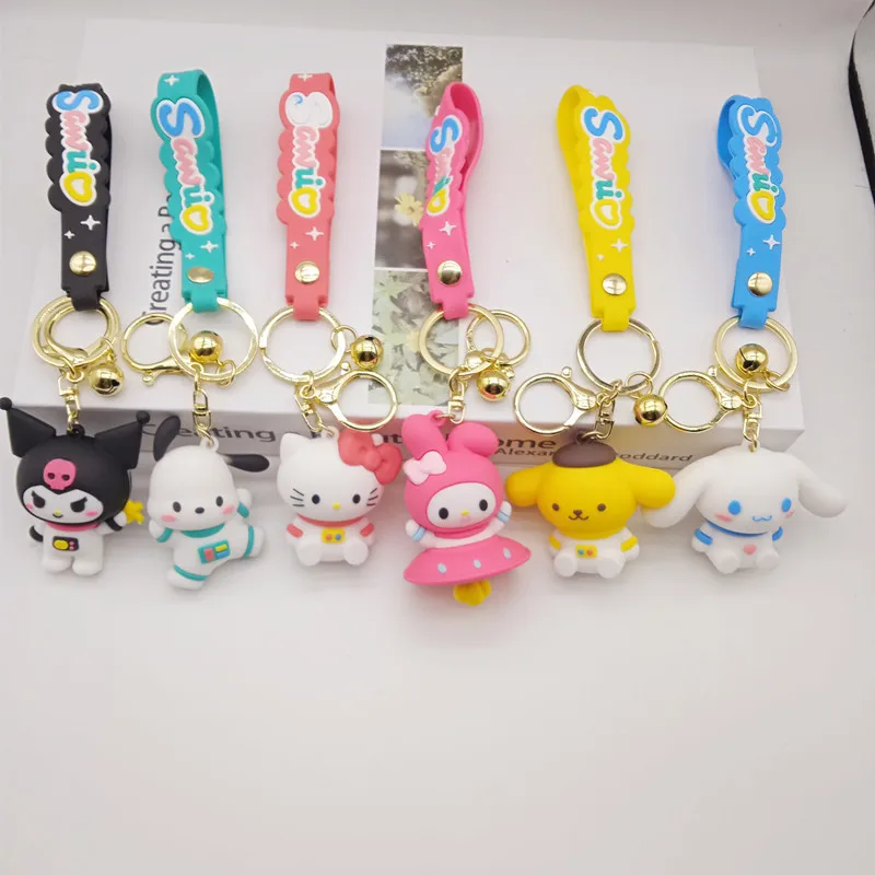 

Anime Sanrio Key Chain Kawaii My Melody Cinnamoroll Creative Toy Pendant Key Chain Bag Accessories Christmas Birthday Gift