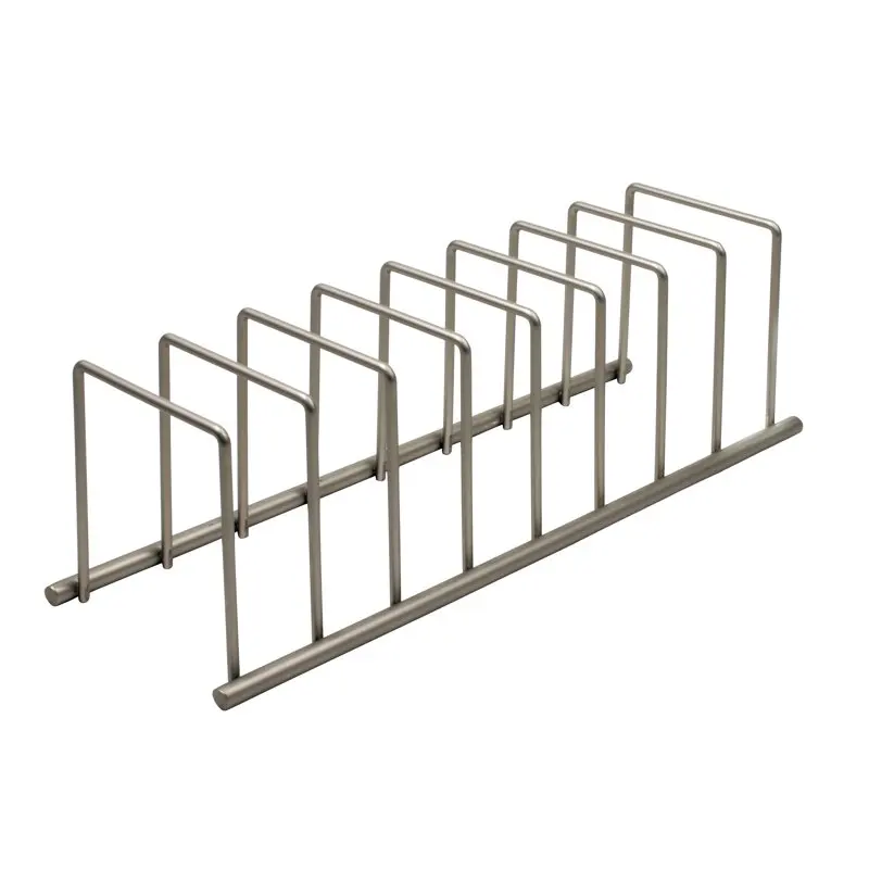 

Euro Steel Kitchen Lid and Dish Rack Holder Organizer, Satin Nickel