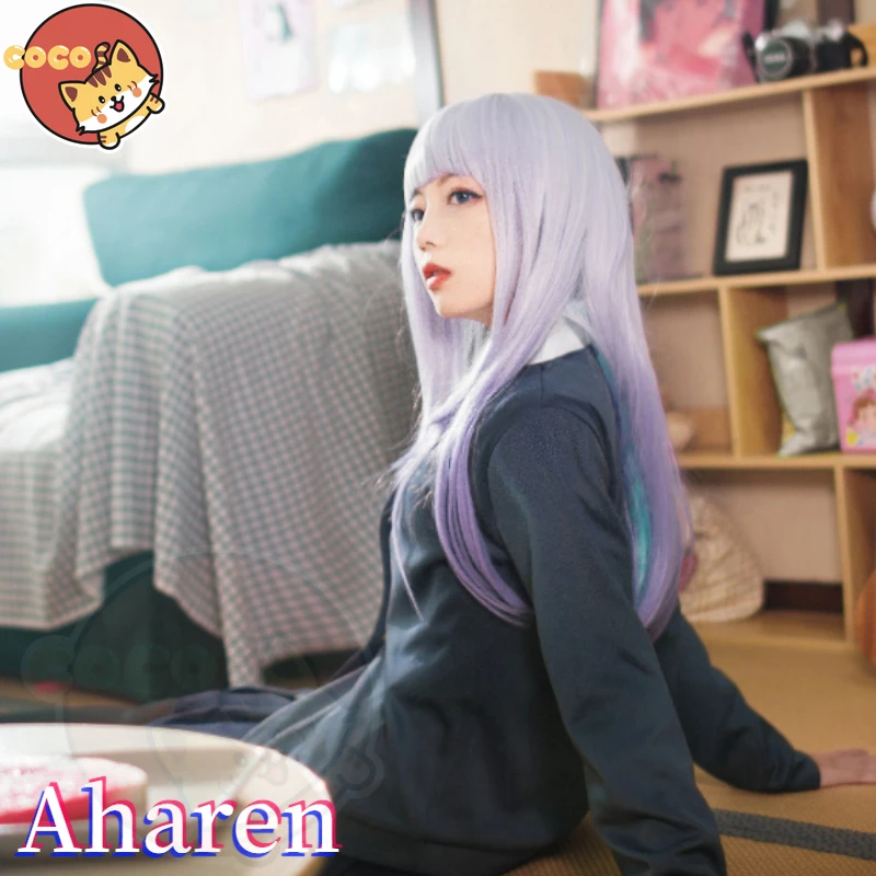 

Костюм для косплея кокосового аниме Aharen-san Wa Hakarenai Reina Aharen, костюм для косплея Aharen с париком