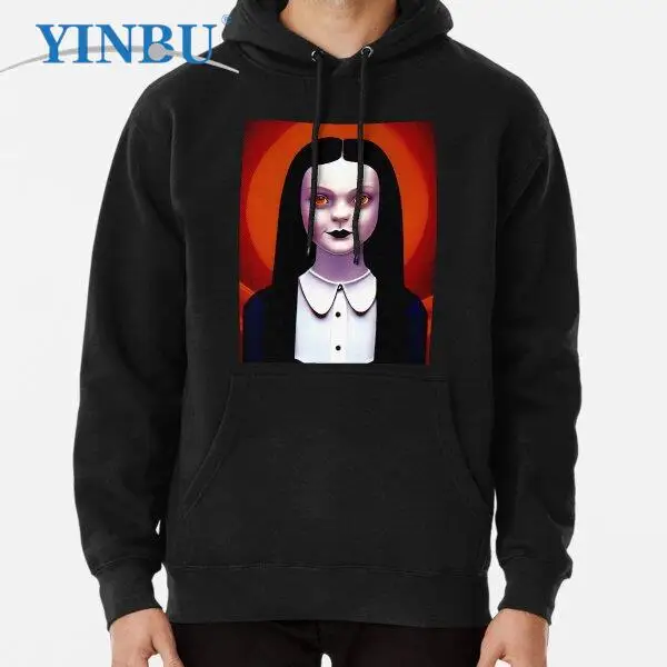 

Толстовка-пуловер с капюшоном на красном фоне