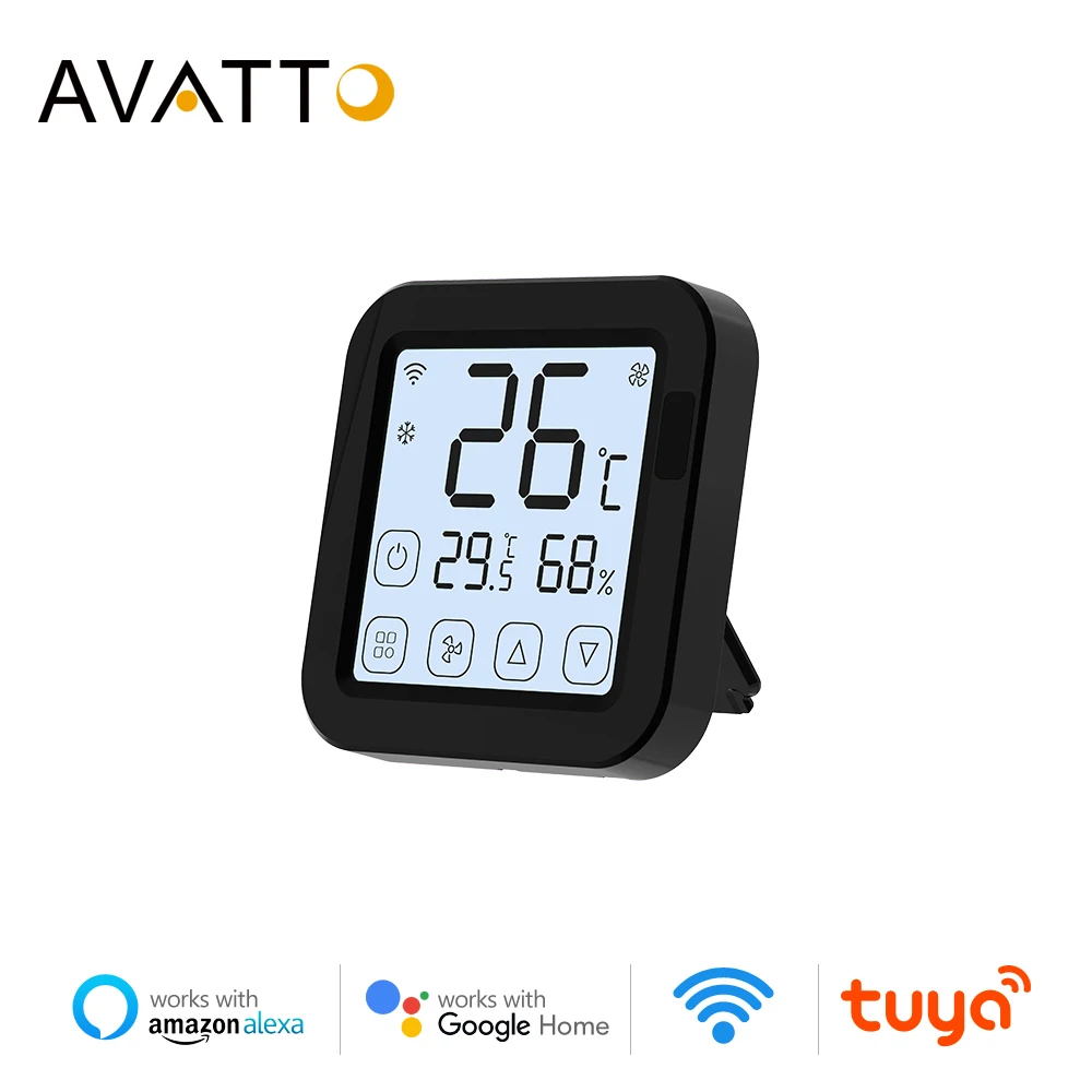 

AVATTO Smart Air Conditioner Controller，Tuya Wifi Thermostat for Mini Split, Window & Portable ACS,work for Google Home Alexa