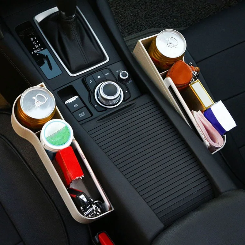 

Car Accessories Organizer Interior Box Car Seat Storage Trunk Gap Slit Filler Holder For Wallet Phone Cigarette