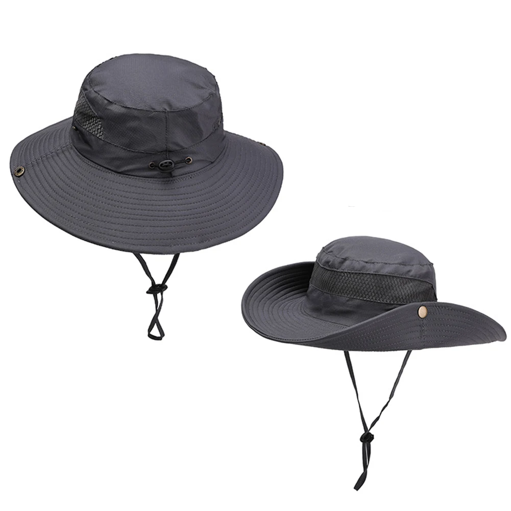 

Cap Bucket Hat Boonie Fishing Fisherman 56-62cm Portable Sombriolet Sun Bucket Sun Protection Wide Brim Universal