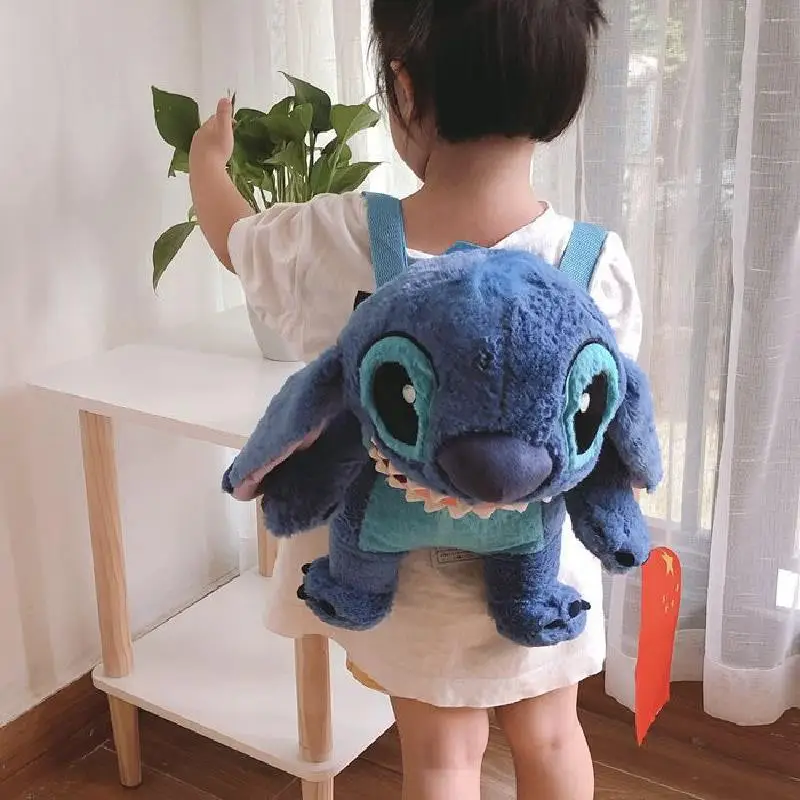 

38cm Disney Plush Bag Lilo and Stitch 626 Children'S Backpack Anime Toys For Boy Kawaii Dolls Birthday Gift To Girls Cute Things