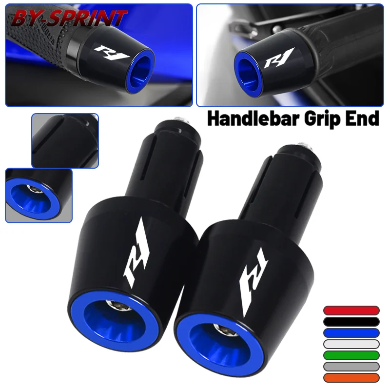 

For YAMAHA YZF-R1 YZF-R6 YZF-R7 R1 R6 R7 7/8" 22mm Handlebar Grip Plug Anti Slider Cap Handle Bar Grip Ends Motorcycle CNC