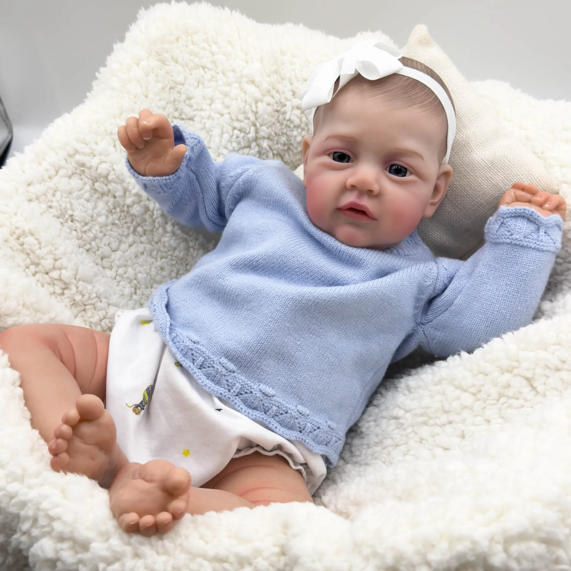 Кукла реборн Расписанная вручную 50 см