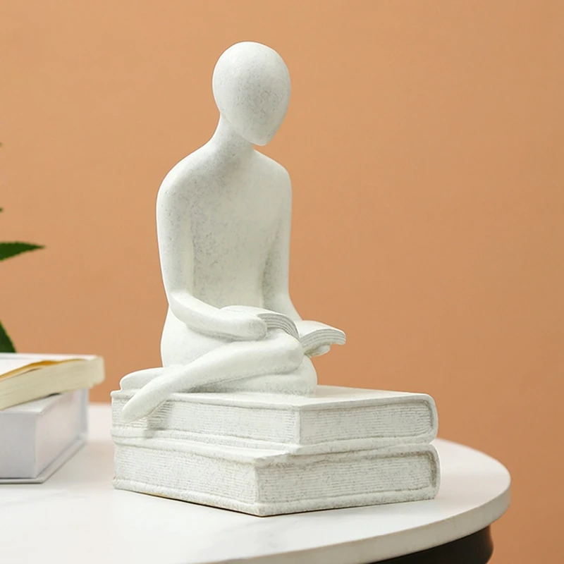 

Modern Statue Decorate Abstract Art Resin Sculpture Simple Statue Ornament Figurine Home Office Decoration Gift