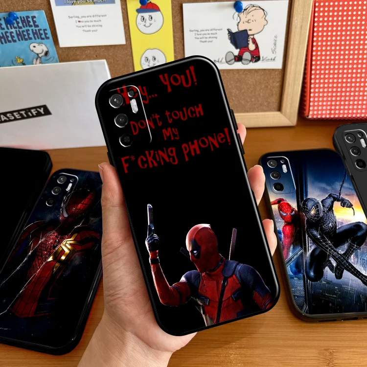 

Marvel Deadpool Venom Spiderman Case For Xiaomi Redmi Note 10 10S 10T 9 9S 9T 5G Phone Case For Redmi 10 9 9T 9A 9C TPU
