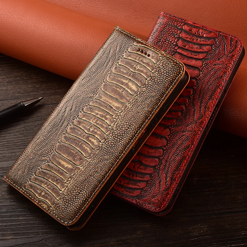 Для Moto Edge S S30 X40 X30 Pro Plus Motorola 2023 2022 2021 2020 Ostrich foot flip phone case защитный чехол