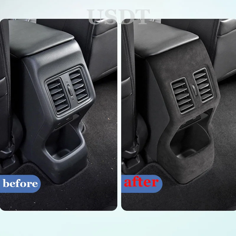 Для Honda e:NS1 ENS1 2022 2023 2024 верхняя замшевая задняя крышка подлокотника оболочка