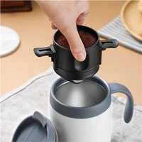 portable coffee filter foldable drip coffee tea holder funnel baskets home reusable paperless pour over stand dripper strainer