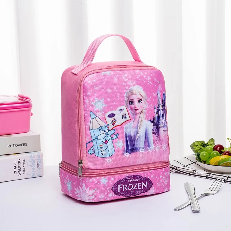 Disney cartoon insulation bag Korean version Stitch cute lunch box bag barbecue handbag Outdoor ice tote bag images - 6