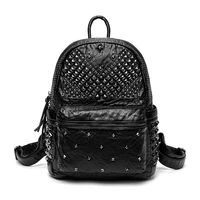 rivet ita bag pack genuine leather designer backpack women large capacity travel mochila escolar nina shoulder bagpack