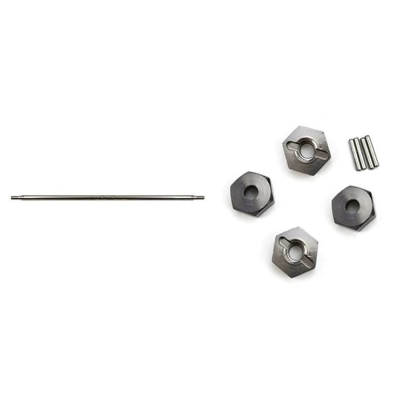 

12 мм комбайнер ступицы колеса шестигранный адаптер титан с металлической задней мостовой осью обновленные аксессуары 1/12 RC автомобильные з...