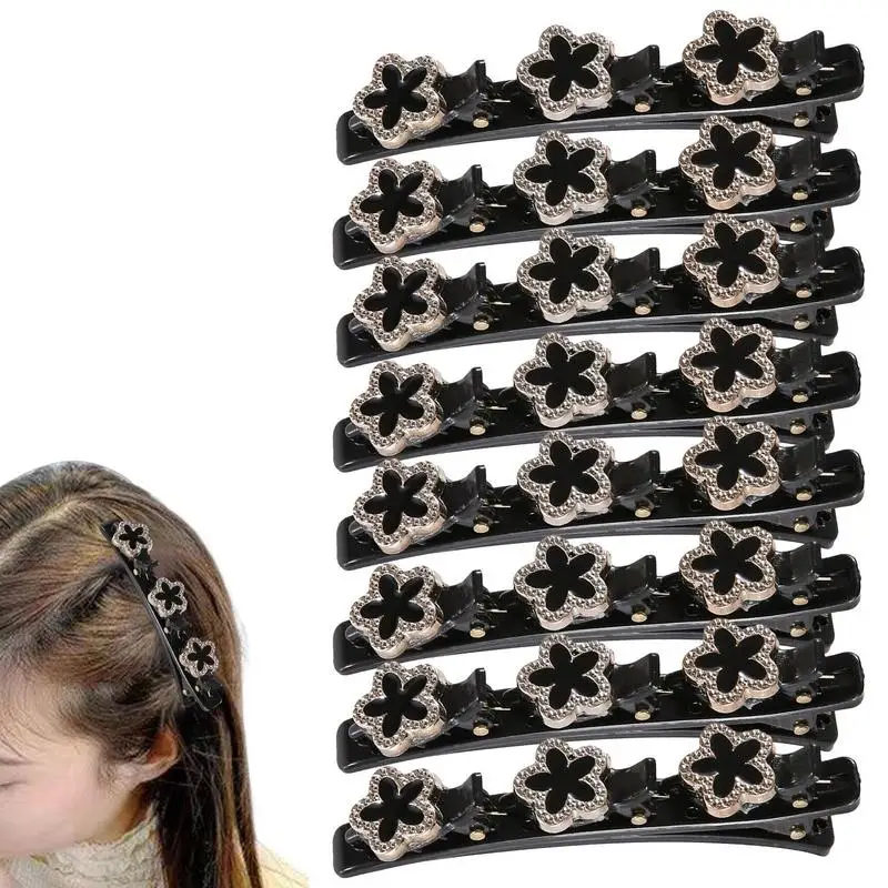 

8 шт., заколки для волос с кристаллами и камнями
