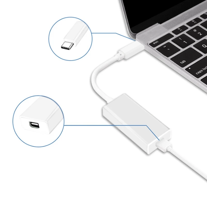 2X Thunderbolt 3 USB 1 к 2 адаптер кабель для Windows Mac OS BH белый | Компьютеры и офис
