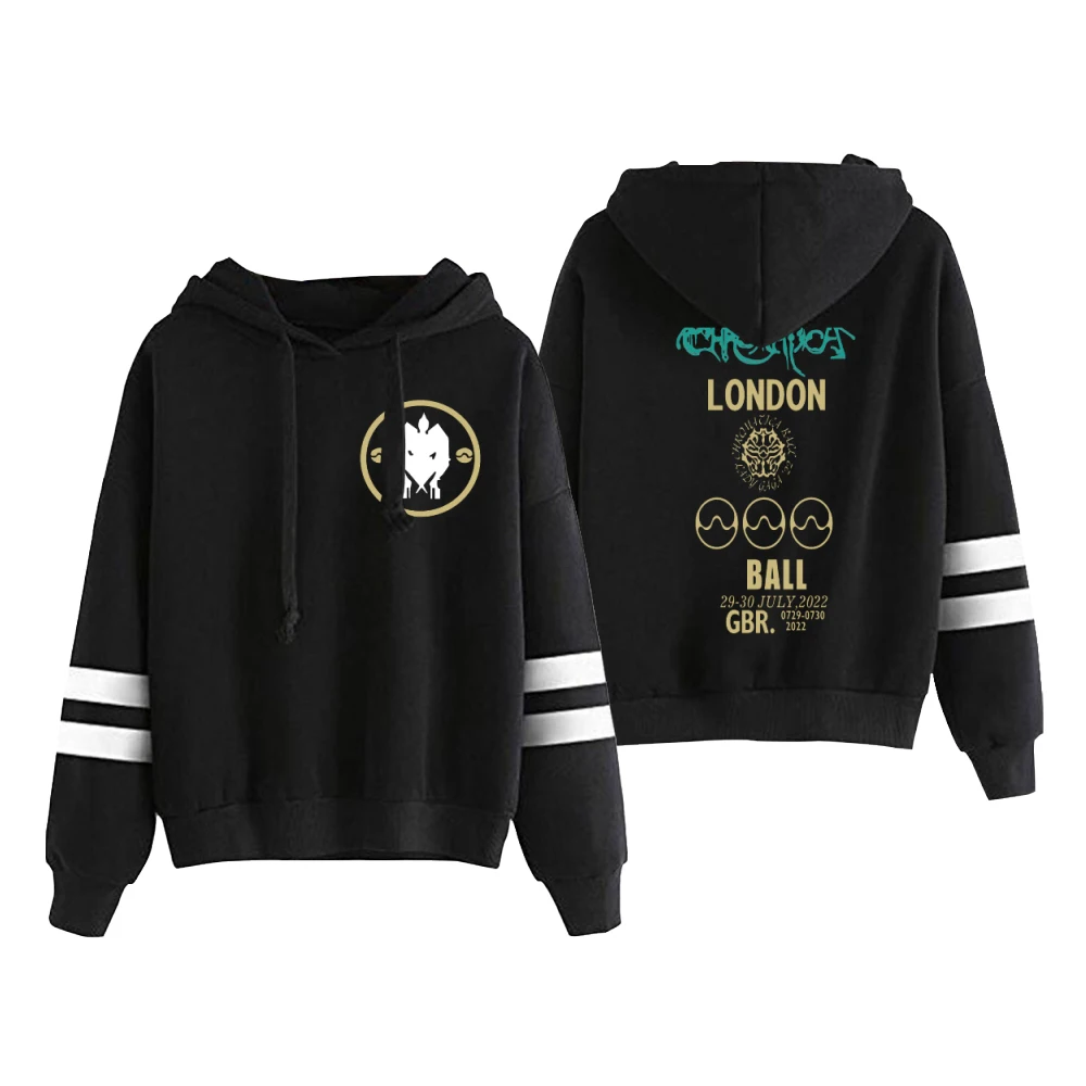 

Lady Gaga 2022 The Chromatica Ball Hoodie London Tour Unisex Pocketless Parallel Bars Sleeve Sweatshirts