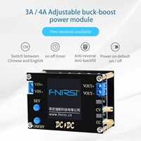 automatic dc boostdown converter power supply module cc cv 0 5 30v 3a 35w4a 50w adjustable power supply voltmeter