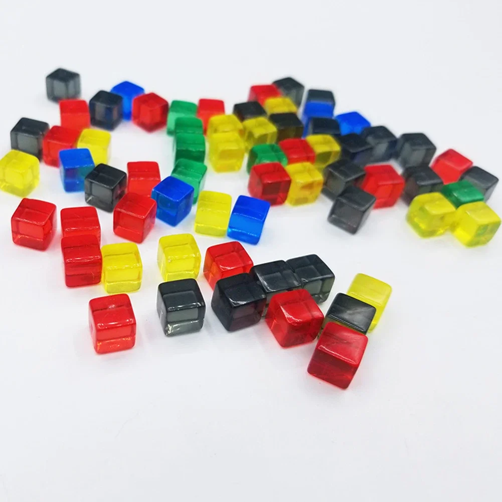 200 шт./набор прозрачные шахматные кости 8 мм