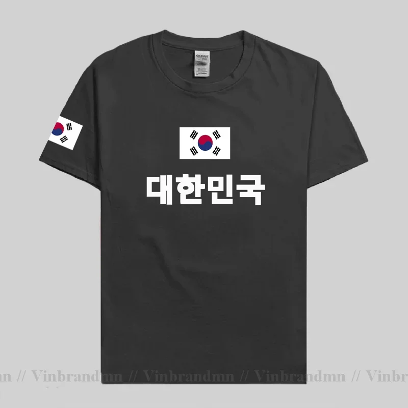 Республіка Кореи Южные футболки мужские KOR New Jersey Nation Team 100% хлопок уличная одежда