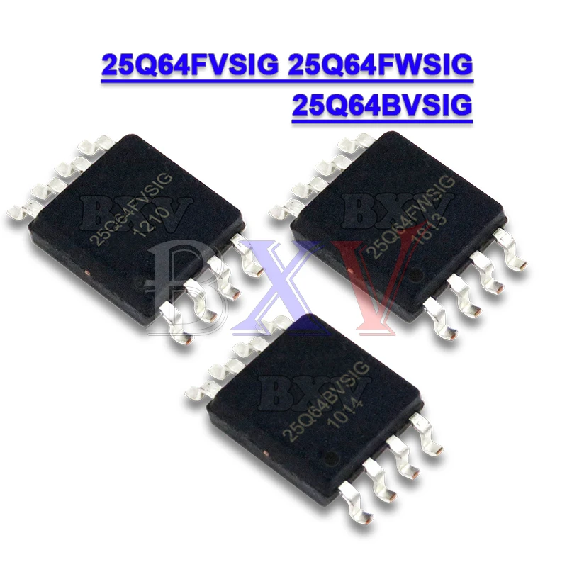 Набор микросхем 25Q64FVSIG 25Q64FWSIG 25Q64BVSIG W25Q64FVSIG W25Q64FWSIG W25Q64BVSIG sop-8, чипсет ic, 100% новый, 5 шт.