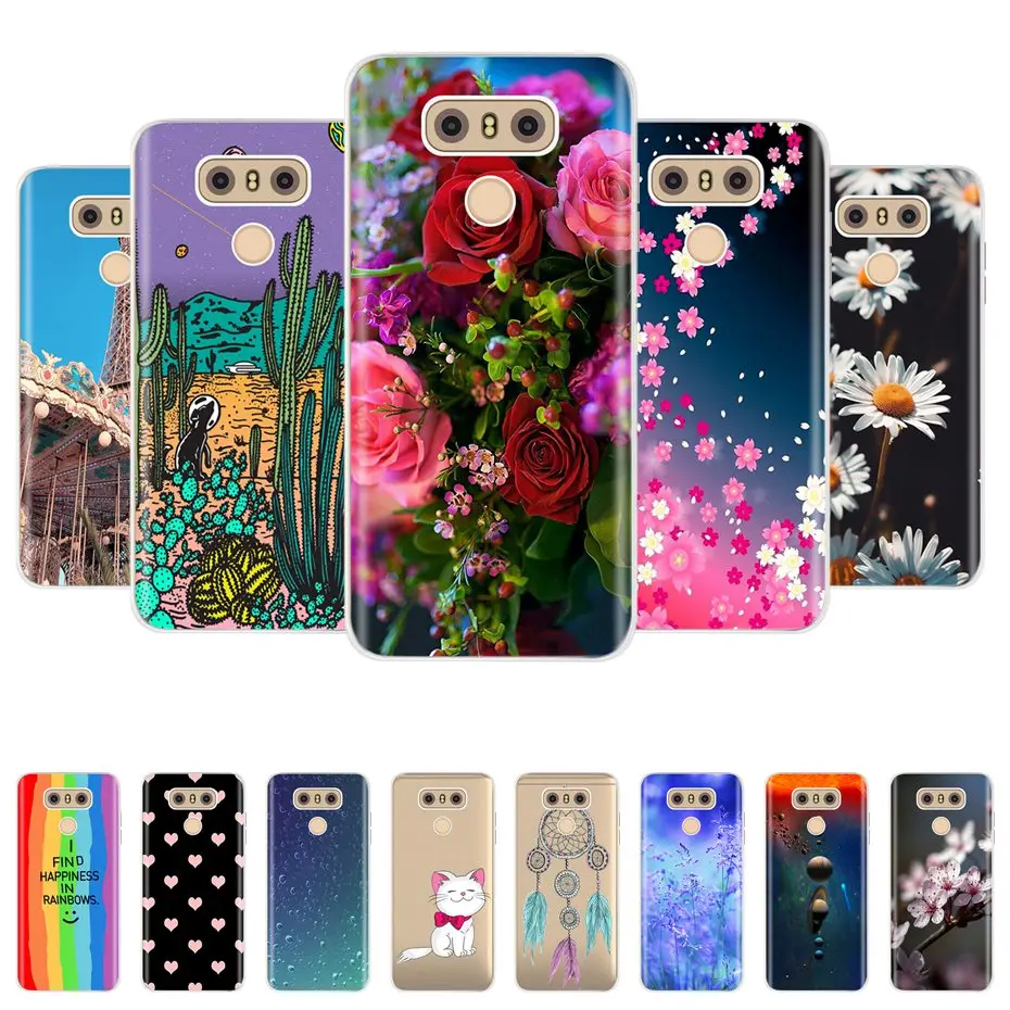 Модный мягкий силиконовый чехол для LG G6 Plus G 6 H870 H870S H873 G600L, прозрачный чехол для телефона из ТПУ для LG G6 + G6 G 6 Plus, чехол