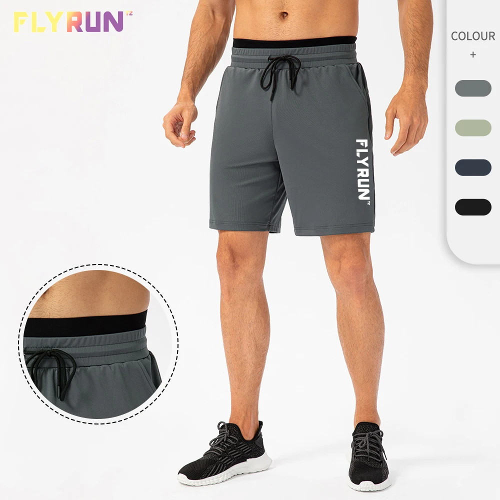 

2022 Men's Loose Basketball Training Shorts Double Layer Waist High Elastic Quick Dry Fitness Casual Pants Running Sport Clothes