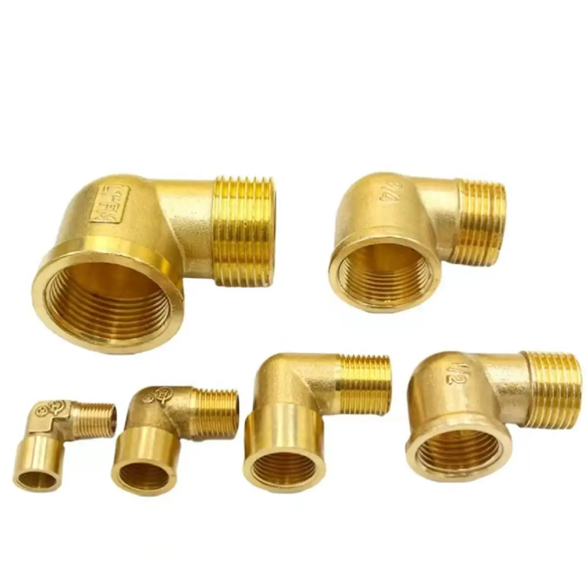 

5 шт. 1/4 "BSP до 1/4" BSP латунный штуцер трубы локтя разъем переходник водяное топливо