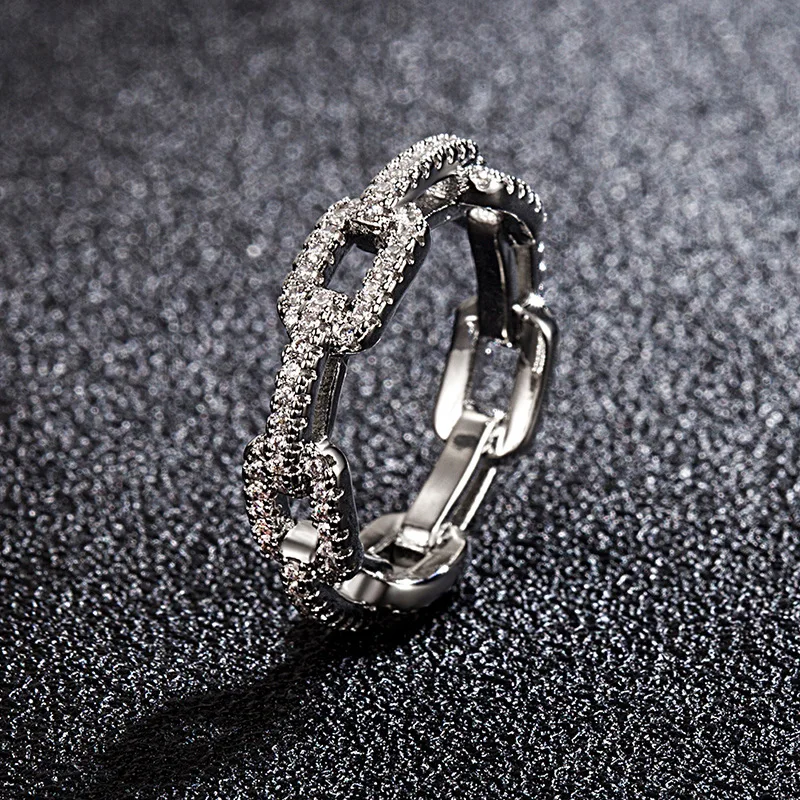 

DIWENFU Luxury Brand 925 Sterling Silver Wedding Rings for Women 1.5 Carats Diamond Ring Fine Jewelry Bizuteria Box Party