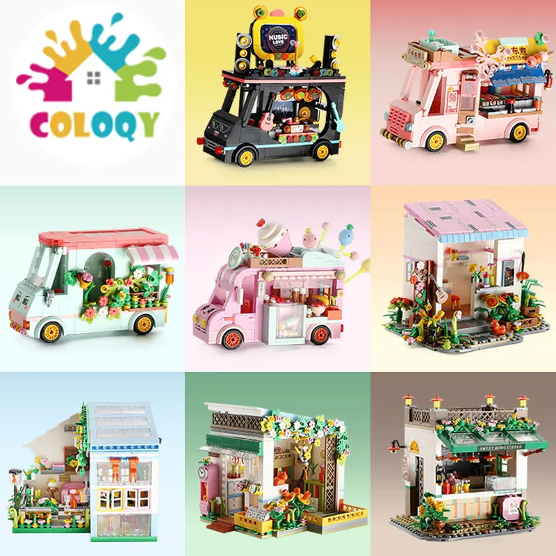 

Детский строительный блок, игрушки 2033, сказочный город, солнечный свет, цветок, дом, уличная девушка, цветок, украшение автомобиля, подарок