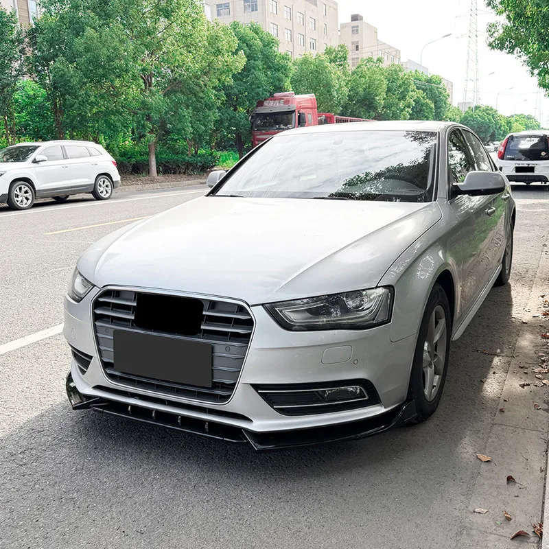 Фото Для Audi A4 B8.5 Standard 2013-2016: Передний бампер, сплиттер, защита кузова, внешние тюнинг-аксессуары №4