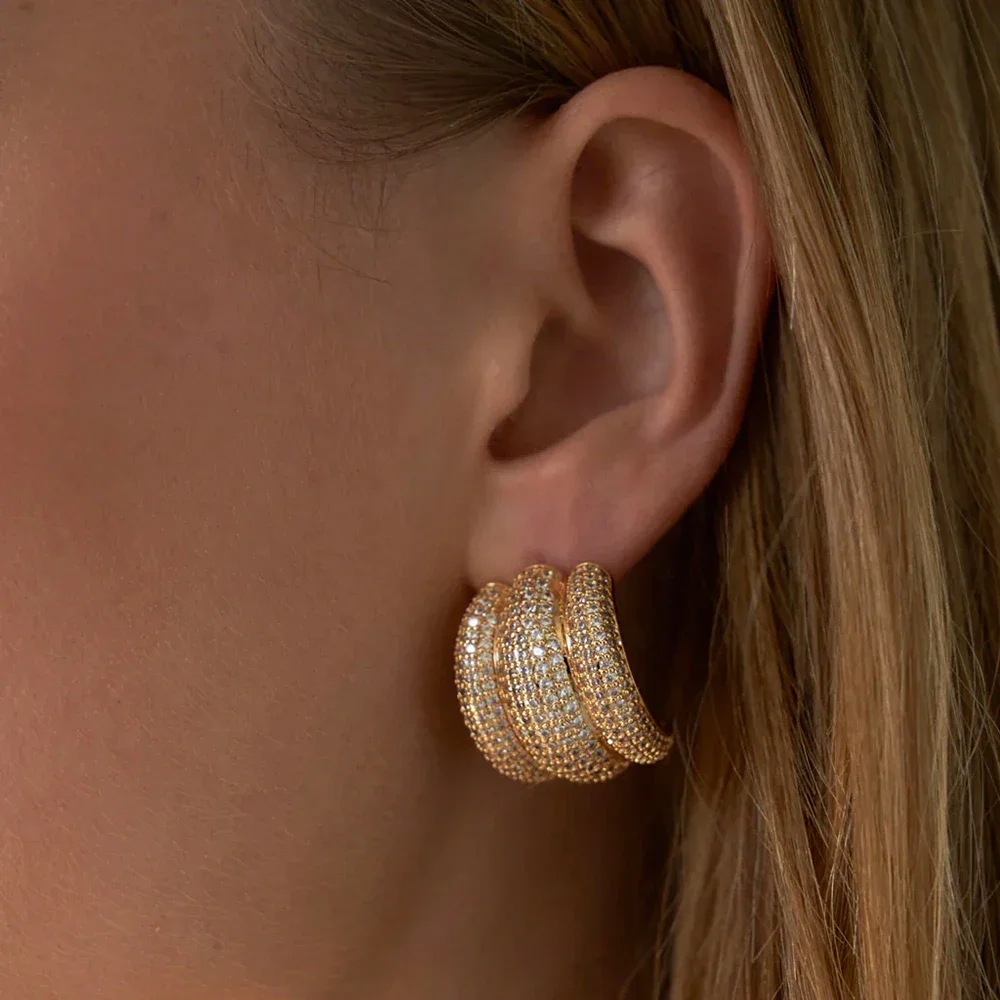 Золотые серьги-кольца Doyours