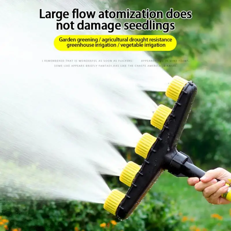 

Agriculture Atomizer Nozzle Garden Lawn Sprinkler Farm Vegetable Irrigation Adjustable Large Flow Watering Tool 3/5 Way