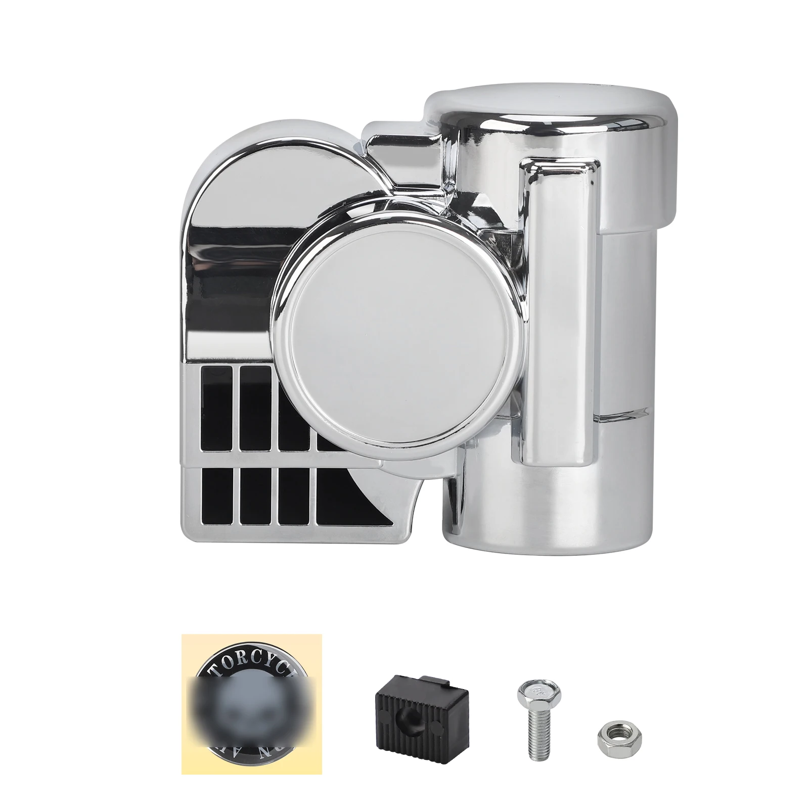 

Универсальный электрический звуковой сигнал 150 дБ, мощный, компактный, хромированный, для мотоциклов, автомобилей, морских судов, квадроциклов, грузовиков, 12В